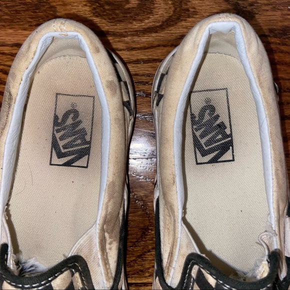 Black and white checkered Vans - Picture 3 of 6